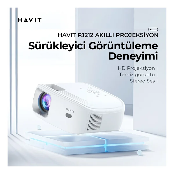 Havit Pj212 270 Lümen Full HD Wi-Fi Taşınabilir Projeksiyon Cihazı - Görsel 4
