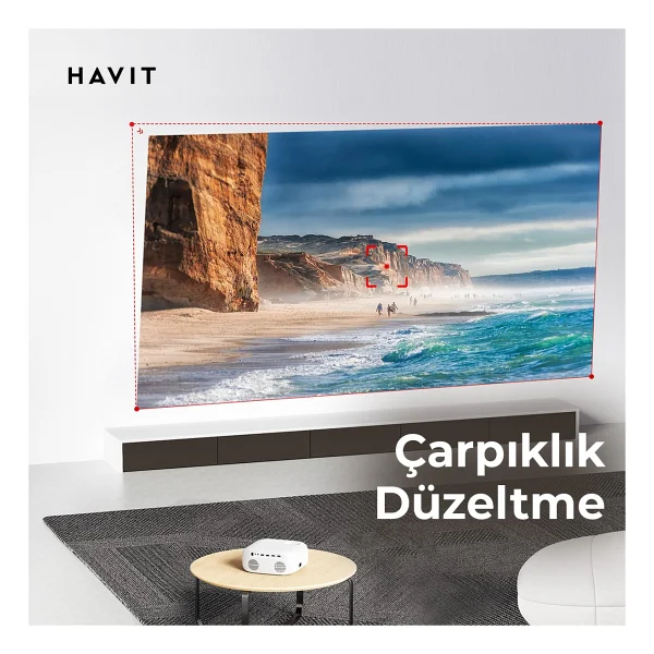 Havit Pj212 270 Lümen Full HD Wi-Fi Taşınabilir Projeksiyon Cihazı - Görsel 5