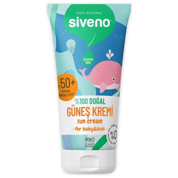 Siveno Doğal 50 Ml 50 Faktör Bebek Güneş Kremi - Görsel 2