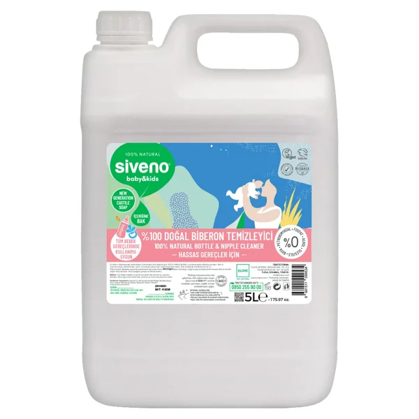 Siveno Baby Doğal Emzik Ve Biberon Temizleyici 5000 Ml - Görsel 7