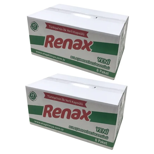 Renax Hepsi Bir Arada Bulaşık Makinesi Tableti 22'li 12 Adet - Görsel 3