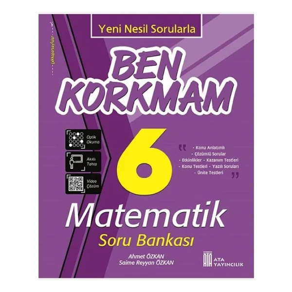 Ata Yayıncılık 6. Sınıf Ben Korkmam Matematik Soru Bankası - Görsel 3