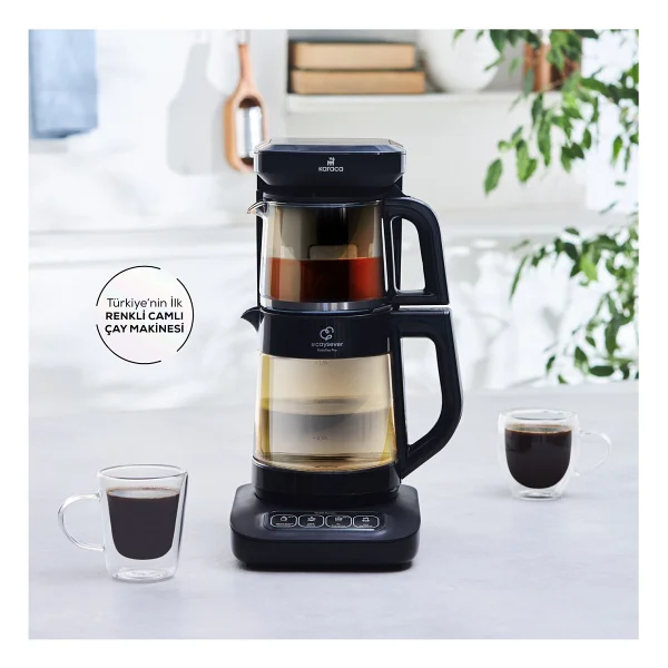 Karaca Çaysever Robotea Pro 4in1 2500 W Agate Konuşan Cam Çay Makinesi - Görsel 9
