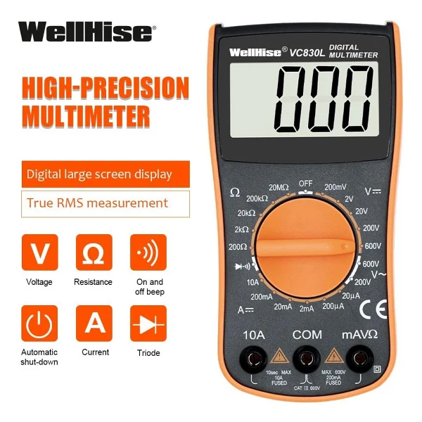 Wellhise Vc830l Multimetre - Görsel 5