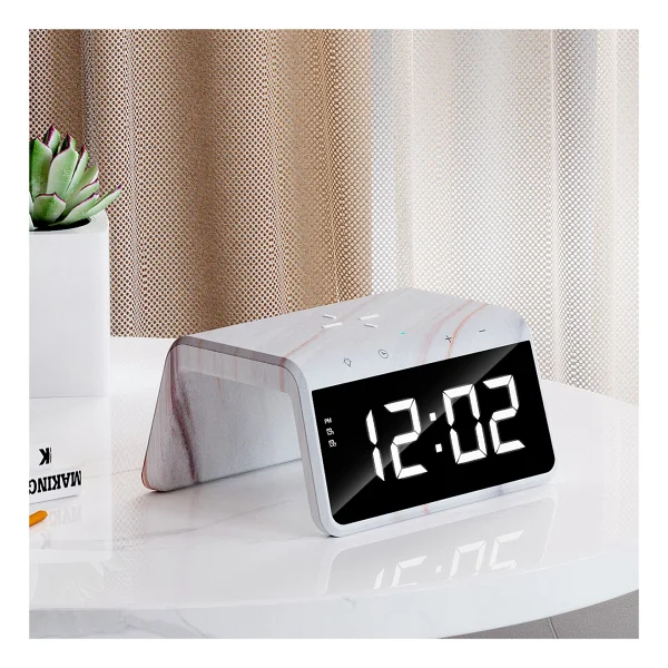 Havit W320 Saat Ve Gece Lambalı Kablosuz Hızlı Şarj Aleti - Görsel 5