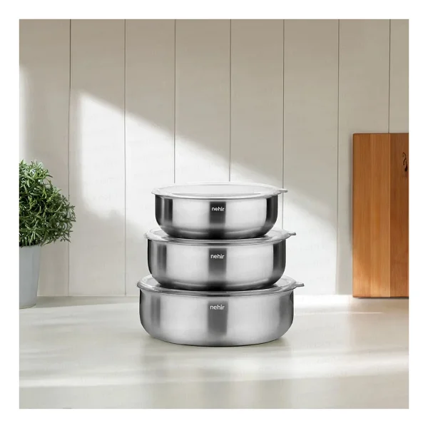 Nehir Silver 6 Parça Çelik Saklama Kabı - Görsel 6
