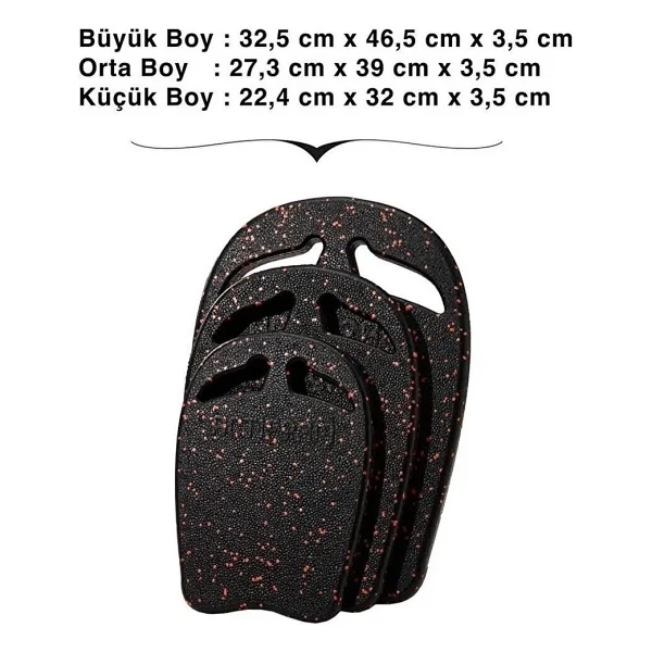 Actifoam Orta Boy Yüzme Tahtası Kickboardsiyah/Sarı - Görsel 4