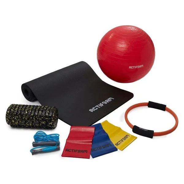 Actifoam Premium Tam Pilates Seti - Kırmızı 55cm Top - Görsel 2