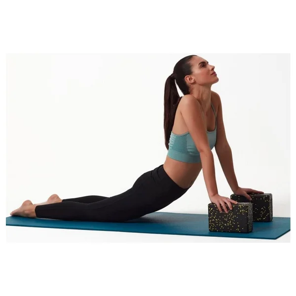 Actifoam Yoga Blok 2'li SetOrta Sert/ Siyah- Yeşil - Görsel 4