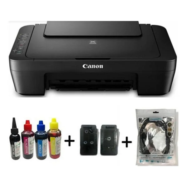 Canon Pixma E414 Tarayıcı + Fotokopi Renkli Çok Fonksiyonlu Mürekkep Püskürtmeli Yazıcı - Muadil Mürekkepli - Görsel 2