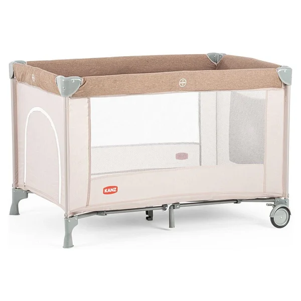 Kanz Pure&Sımple Kahverengi Park Yatak Oyun Parkı Tekerlekli Ergonomik Yapı İle Güvenli - Görsel 2