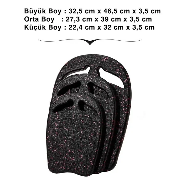 Actifoam Büyük Boy Yüzme Tahtası Kickboardsiyah/Pembe - Görsel 3