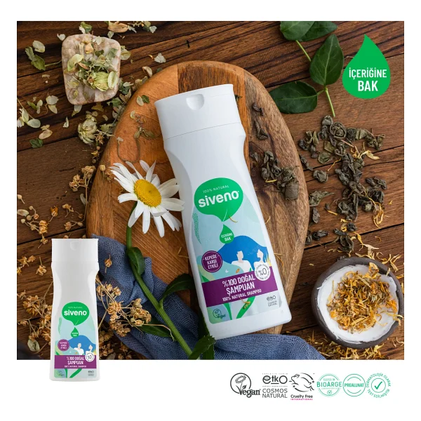 Siveno %100 Doğal Kepeğe Karşı Etkili 300 Ml Şampuan - Görsel 5