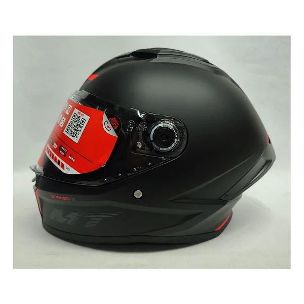 Mt Stinger 2 Mat Siyah Full Face Motor Kaskı - Görsel 3