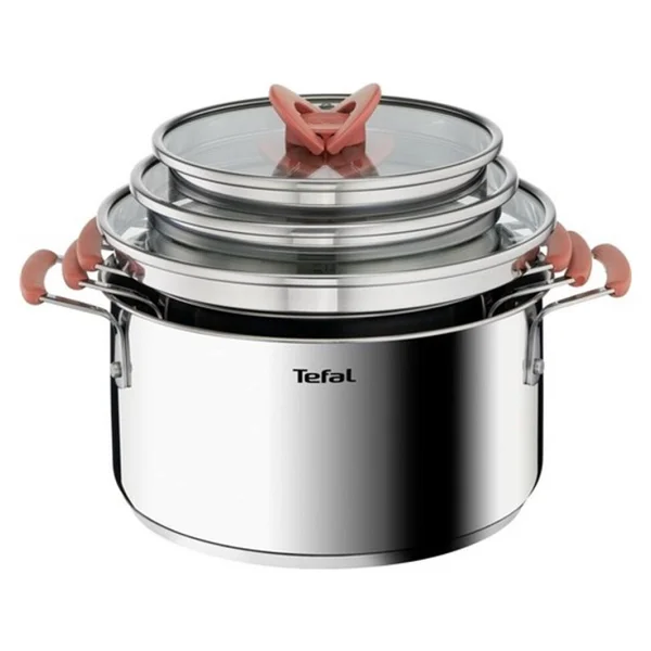 Tefal Optispace 6 Parça Çelik Tencere Seti - Görsel 5