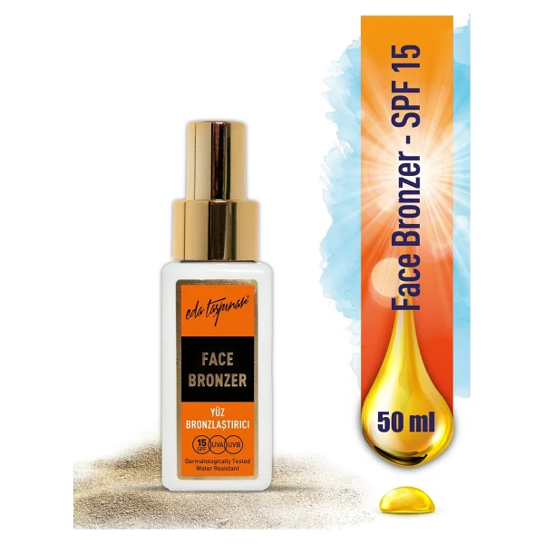 Eda Taşpınar Yüz Bronzlaştırıcı Krem Spf15 50 Ml Suya Dayanıklı Etkili Güneş Koruma - Görsel 4