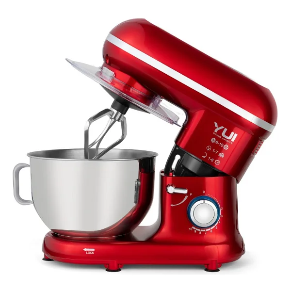 Yui M108 Easy Chef 1300 W 5 lt Kırmızı Stand Mikser - Görsel 2