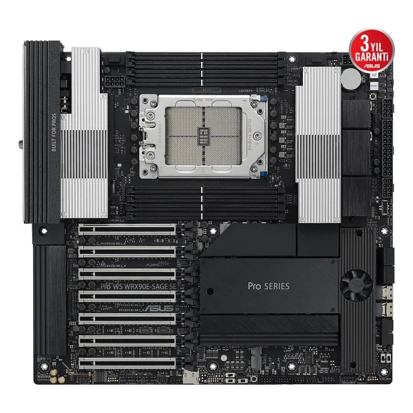 Asus Pro WS WRX90E-SAGE SE AMD AM5 DDR5 sTR5 E-ATX Anakart - Görsel 2