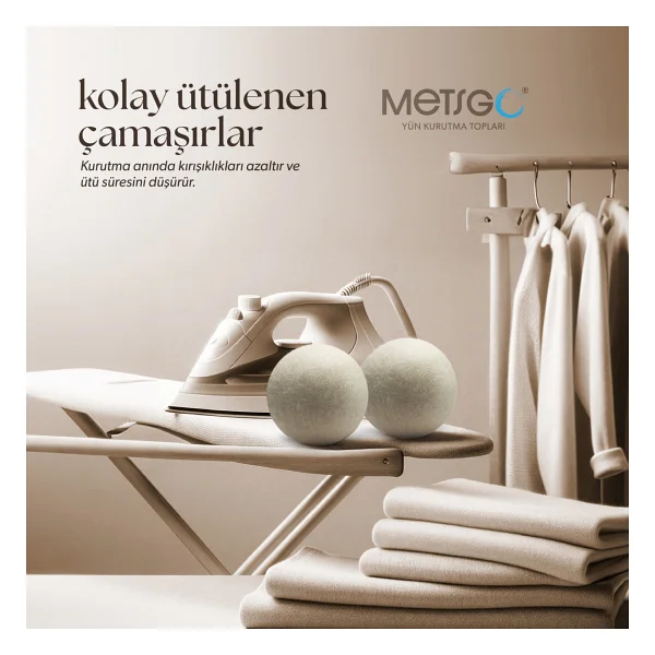 Metsgo 9'lu Yün Kurutma Topu - Görsel 5