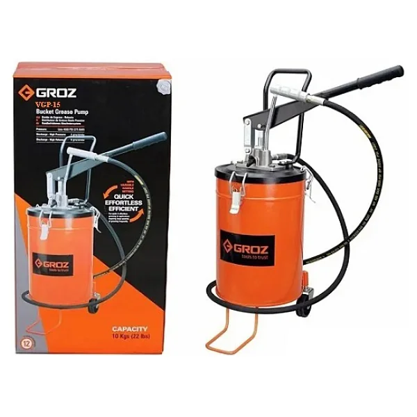 Groz Vgp/15 Kovalı Gres Pompası Tekerlekli 15 Kg. - Görsel 2