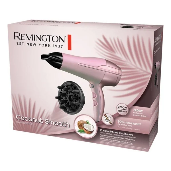 Remington D5901 E51 Coconut Smooth 2200 W Saç Kurutma Makinesi - Görsel 2