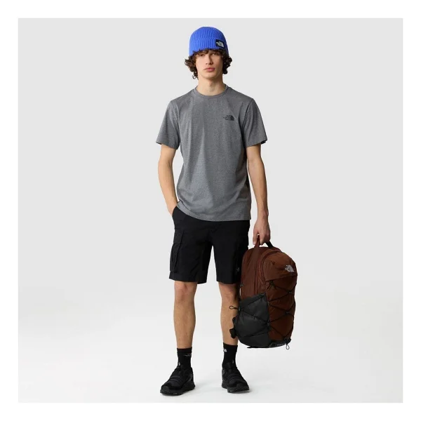 The North Face Simple Dome Nf0a87ngdyy1 Gri Kısa Kollu Bisiklet Yaka Erkek Tişört - Görsel 6
