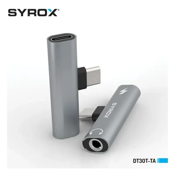 Syrox Dt30t-Ta Type-C To Aux Dönüştürücü - Görsel 2