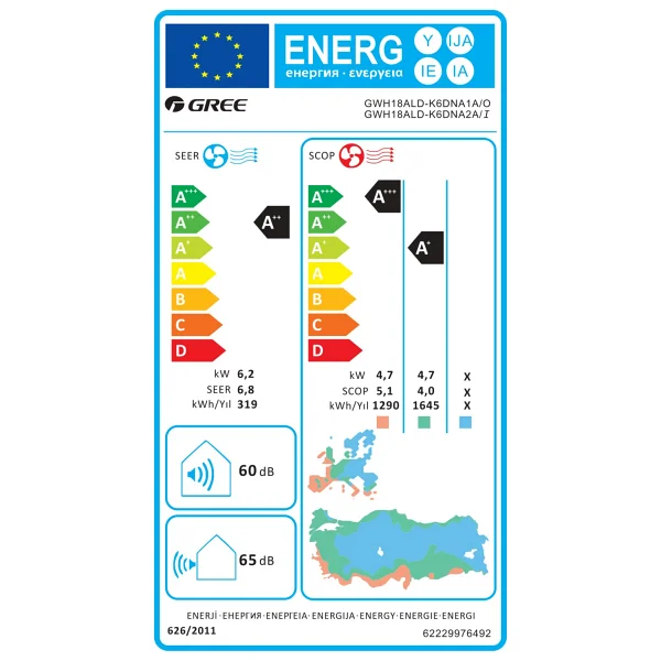 Gree Aphro Gwh18ald-K6 A++ 18000 Btu Duvar Tipi Inverter Klima - Görsel 4