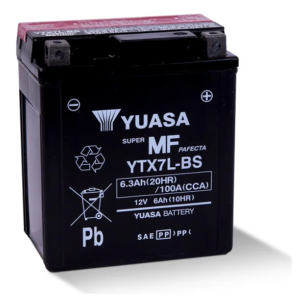 Yuasa Ytx7l-Bs 12 V 6 Ah 100 Cca Motosiklet Aküsü - Görsel 5