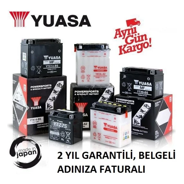 Yuasa Ytx7l-Bs 12 V 6 Ah 100 Cca Motosiklet Aküsü - Görsel 3