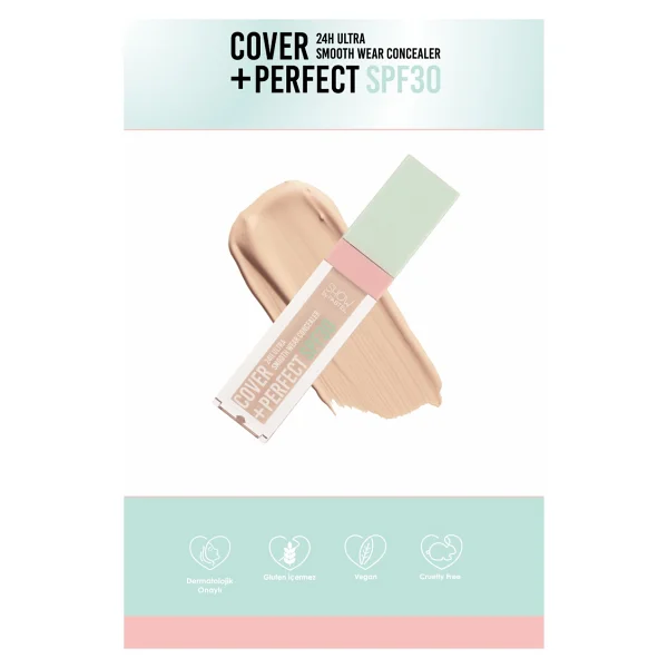 Pastel Cover+Perfect Spf 30 7.8 Ml Likit Kapatıcı - Görsel 3