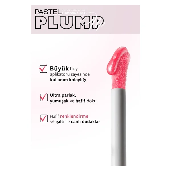 Pastel Plump Up Extra Hydrating Dolgunlaştırıcı 206 Chic Dudak Parlatıcısı - Görsel 4