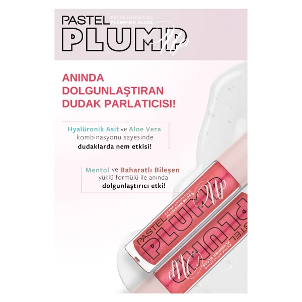 Pastel Plump Up Extra Hydrating Dolgunlaştırıcı 206 Chic Dudak Parlatıcısı - Görsel 5