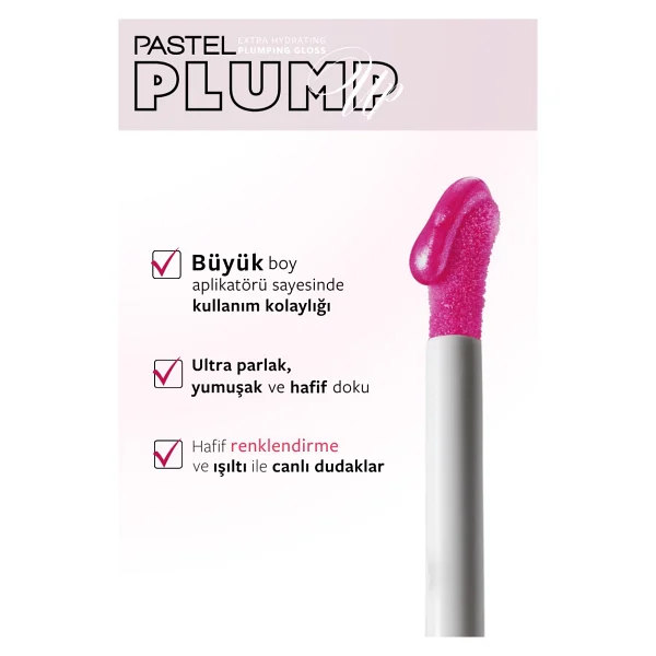 Pastel Plump Up Extra Hydrating Dolgunlaştırıcı 207 Mariposa Dudak Parlatıcısı - Görsel 3
