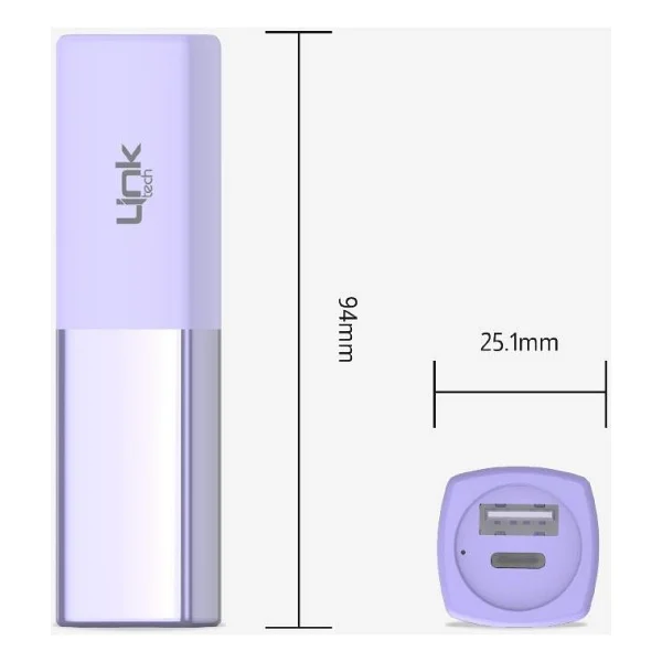 Linktech Lp5 Lipstick Mini 5000 mAh Powerbank - Görsel 3