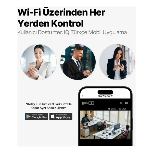 Ttec Wizi Pro W 2agk05 Full HD Wi-Fi Güvenlik Kamerası - Görsel 7