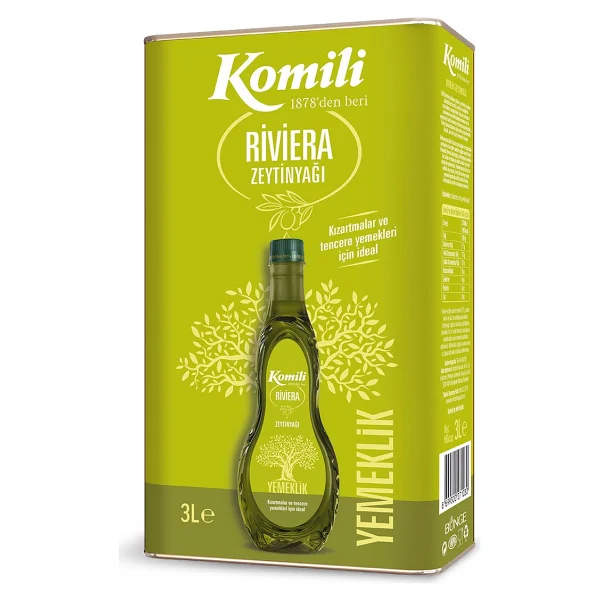 Komili Yemeklik Riviera Zeytinyağı 3 Lt Teneke - Görsel 6