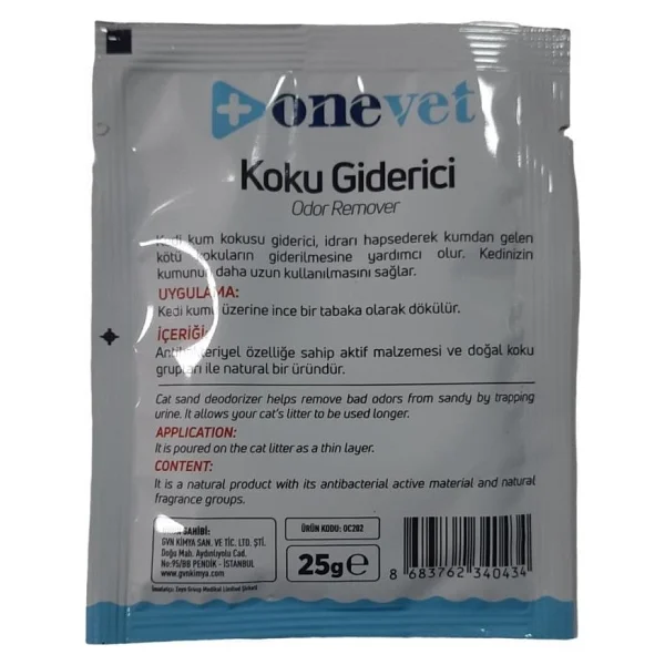 Onevet Okyanus Esintisi Kokulu 25 Gr Kedi Kumu Koku Giderici - Görsel 2