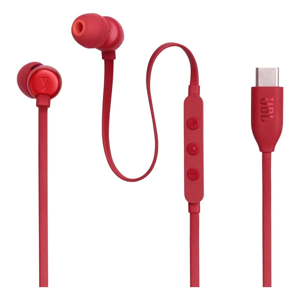 Jbl Tune 310c Kırmızı Type-C Kablolu Kulak İçi Kulaklık - Görsel 3