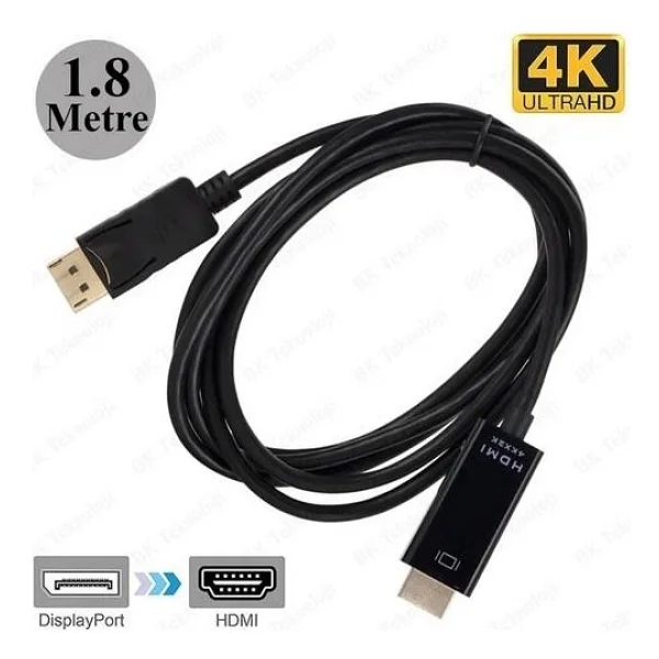 Maxgo Mg-2178 1.8 M Displayport To Hdmı Dönüştürücü - Görsel 2