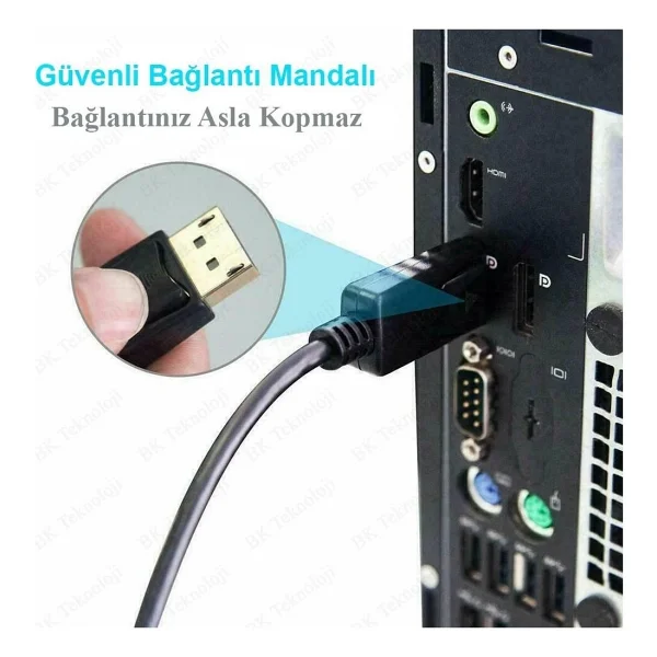 Maxgo Mg-2178 1.8 M Displayport To Hdmı Dönüştürücü - Görsel 5