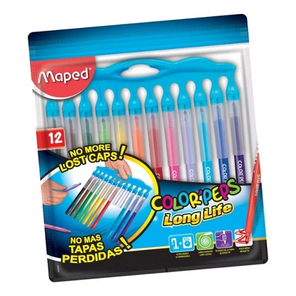 Maped Color Peps Long Life 12'li Keçeli Kalem Seti - Görsel 6