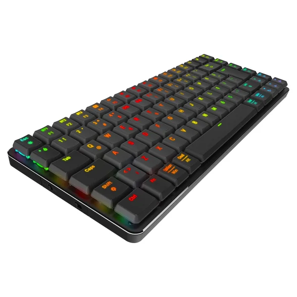 Rampage W-Granite RGB TKL Red Switch Kablolu/Kablosuz Mekanik Oyuncu Klavyesi - Görsel 4