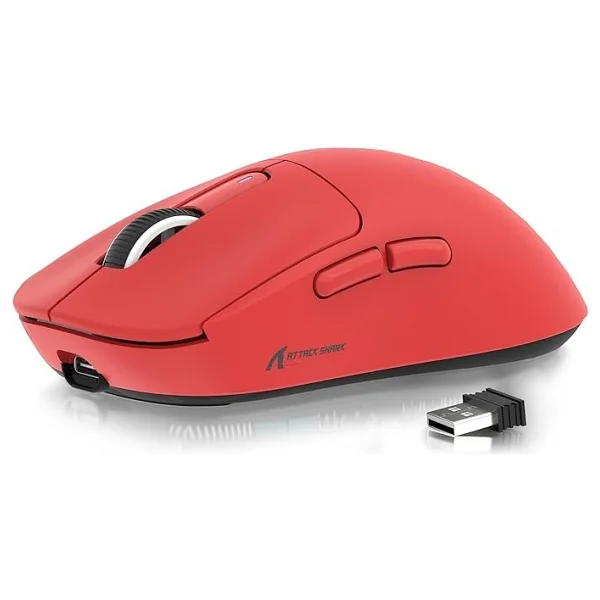 Attack Shark X3 Pro Siyah Şarjlı Makrolu Ergonomik Optik Kablosuz Oyuncu Mouse - Görsel 6