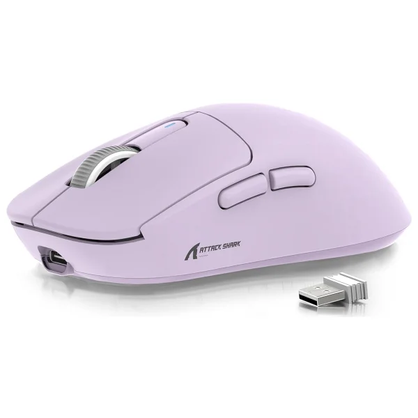 Attack Shark X3 Pro Siyah Şarjlı Makrolu Ergonomik Optik Kablosuz Oyuncu Mouse - Görsel 2