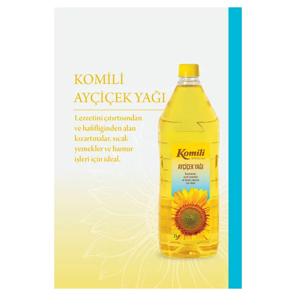 Komili Ayçiçek Yağı 2 Lt - Görsel 3