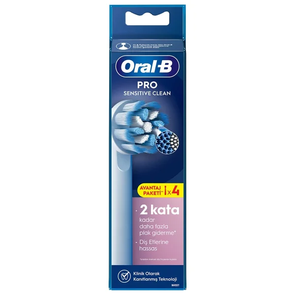 Oral-B Pro Sensitive Clean 4'lü Diş Fırçası Başlığı - Görsel 2