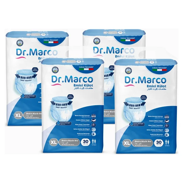 Dr. Marco Emici Külot Orta Boy M 30'lu 4 Adet Hasta Bezi - Görsel 4