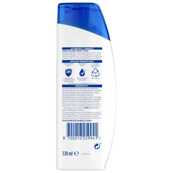 Head & Shoulders Limon Ferahlığı 2'si 1 Arada 330 Ml Kepek Şampuanı - Görsel 10