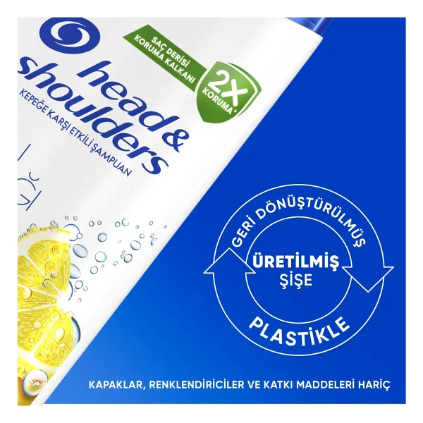 Head & Shoulders Limon Ferahlığı 2'si 1 Arada 330 Ml Kepek Şampuanı - Görsel 9